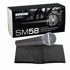 shure pg58 mic rental